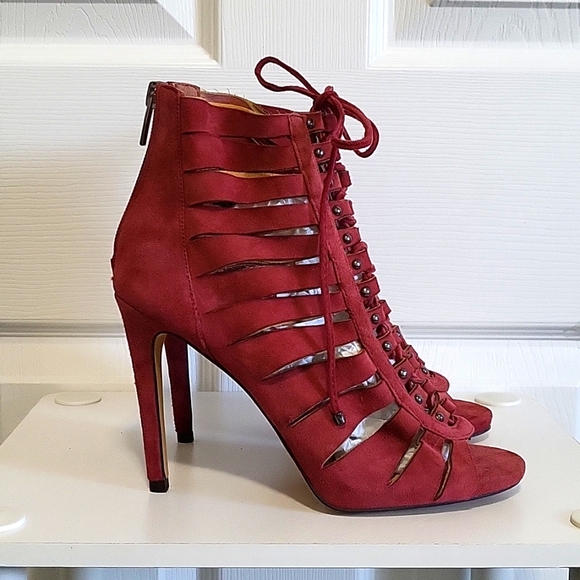 Vince Camuto leather strappy bootie - Picture 3 of 8